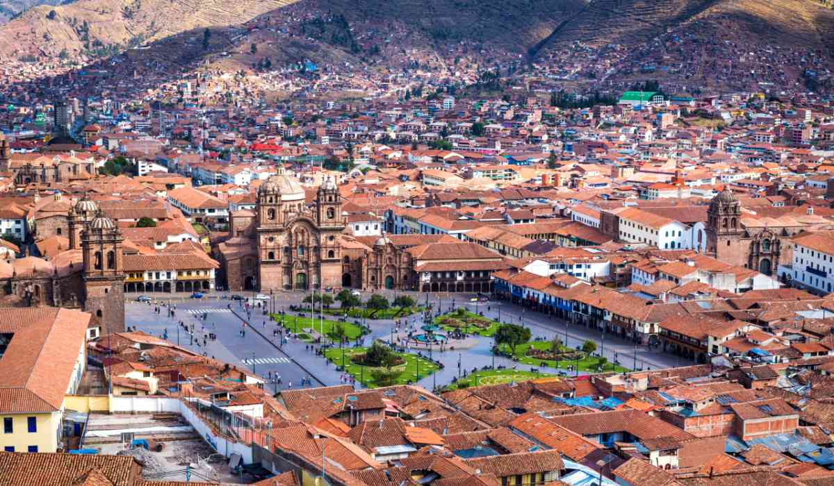 Vista a la Plaza de armas del Cusco